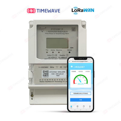 Direct payé d'avance industriel de mètre d'énergie relié 1 phase Lora Based Energy Meter